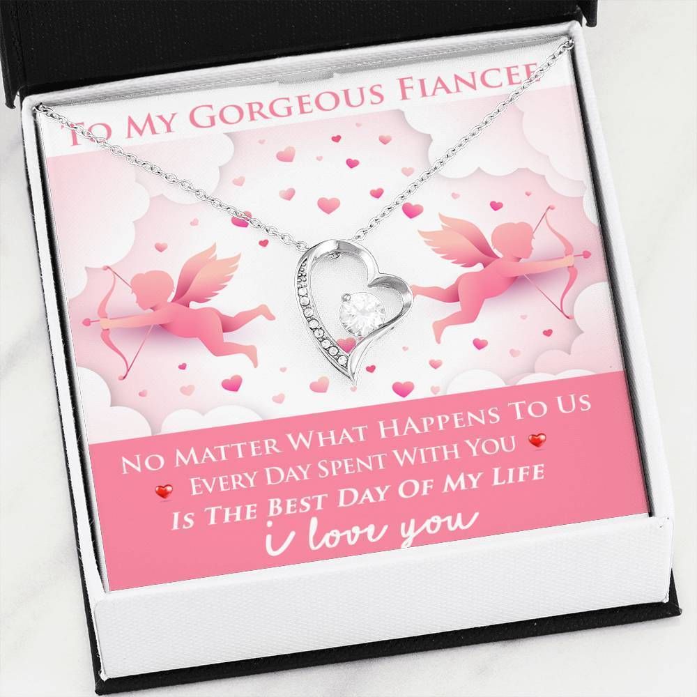 No Matter What Happens To Us Forever Love Necklace For Fiancee