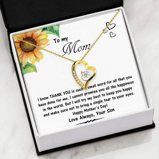 Try My Best To Keep You Happy Forever Love Necklace Gift For Mom