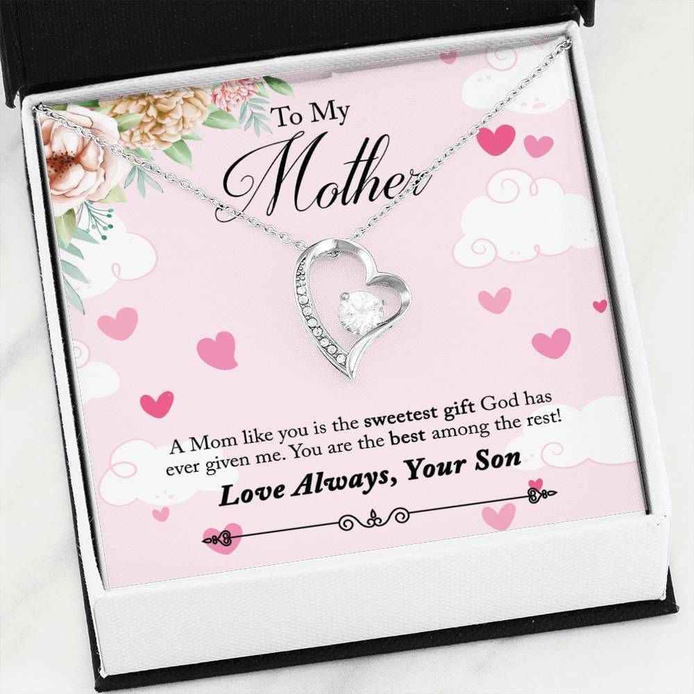 The Sweetest Gift From God Forever Love Necklace Gift For Mom Mama