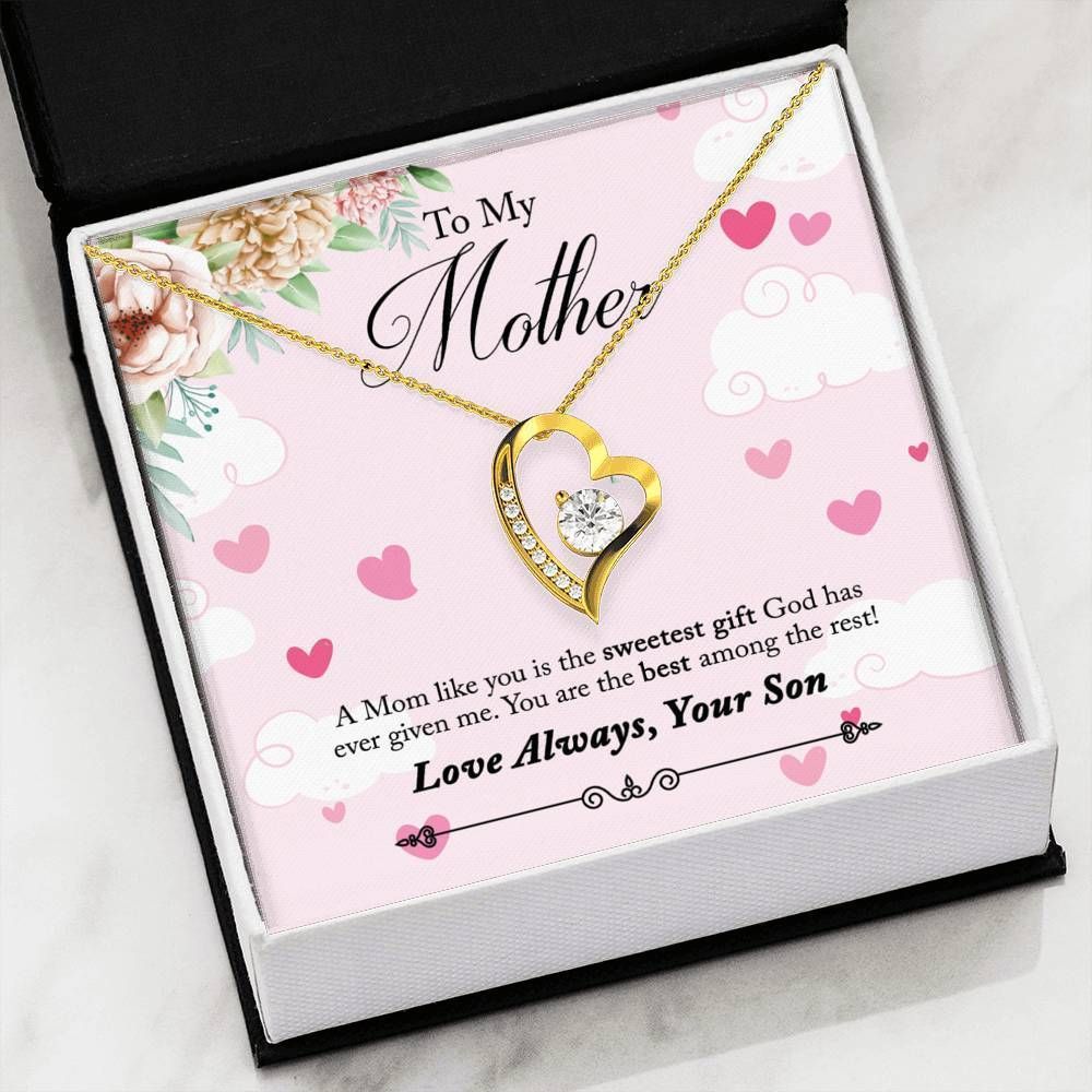 The Sweetest Gift From God Forever Love Necklace Gift For Mom Mama