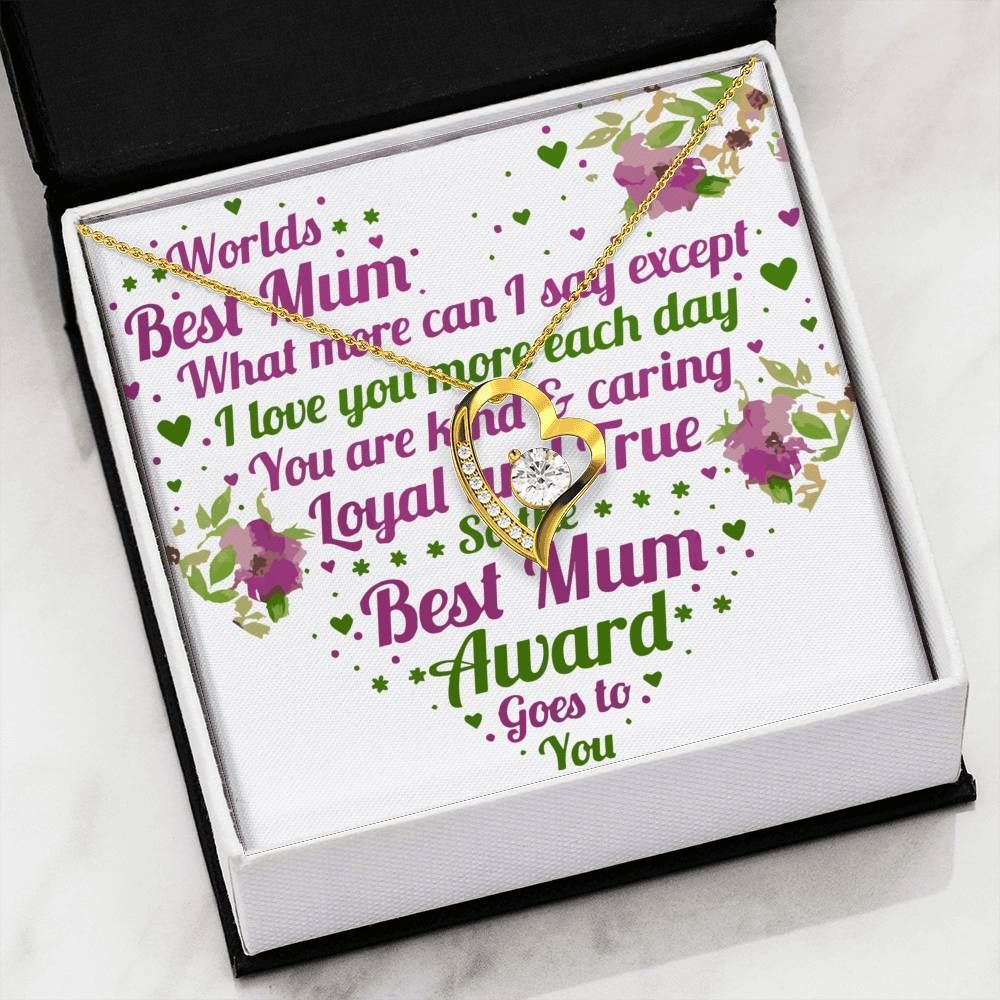 I Love You Mom Each Day Forever Love Necklace For Mom