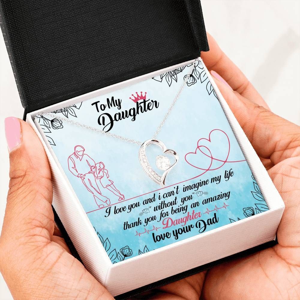 Thank For Being An Amazing Daughter Forever Love Necklace Gift For Women