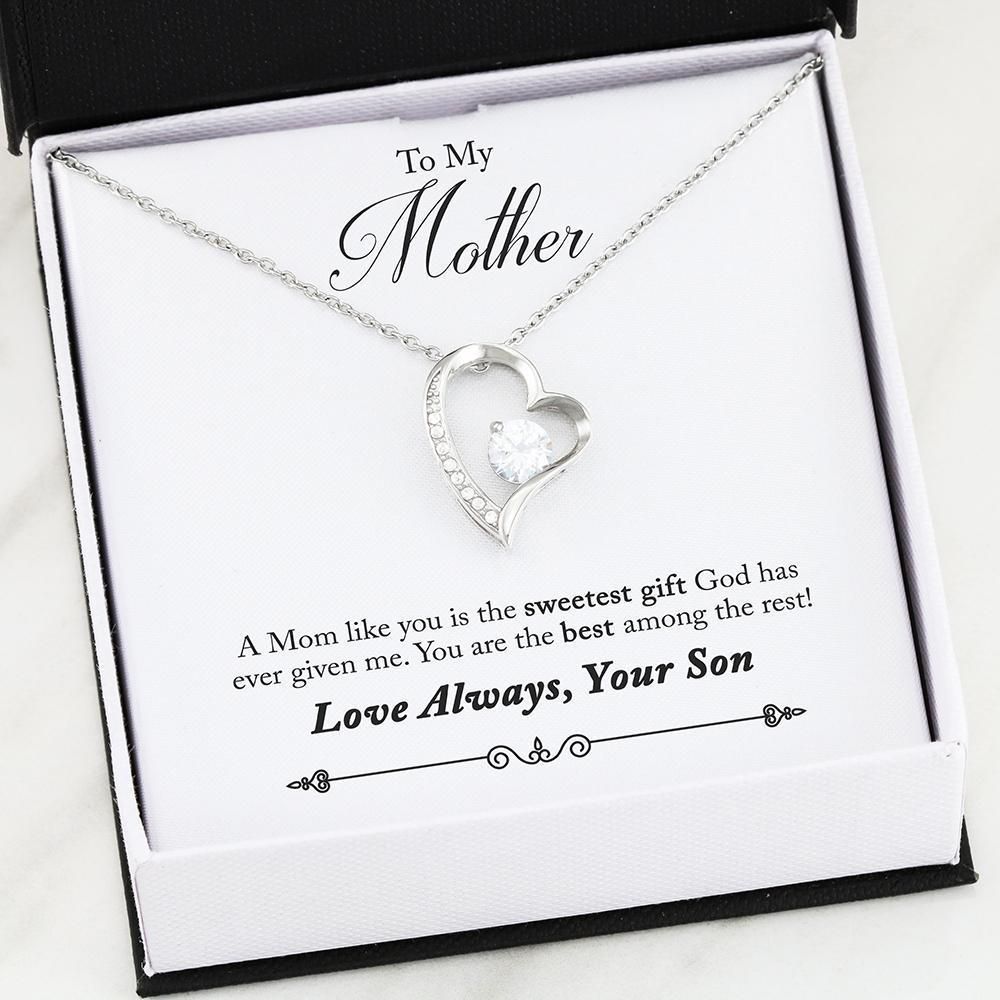 The Sweetest Gift From God Forever Love Necklace Gift For Mother