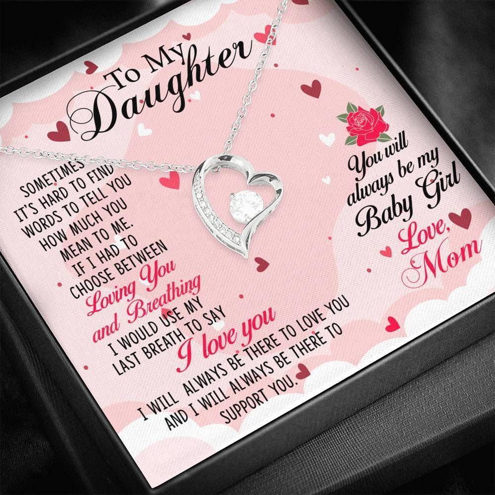 Always Be There To Support You Forever Love Necklace Gift For Daughter