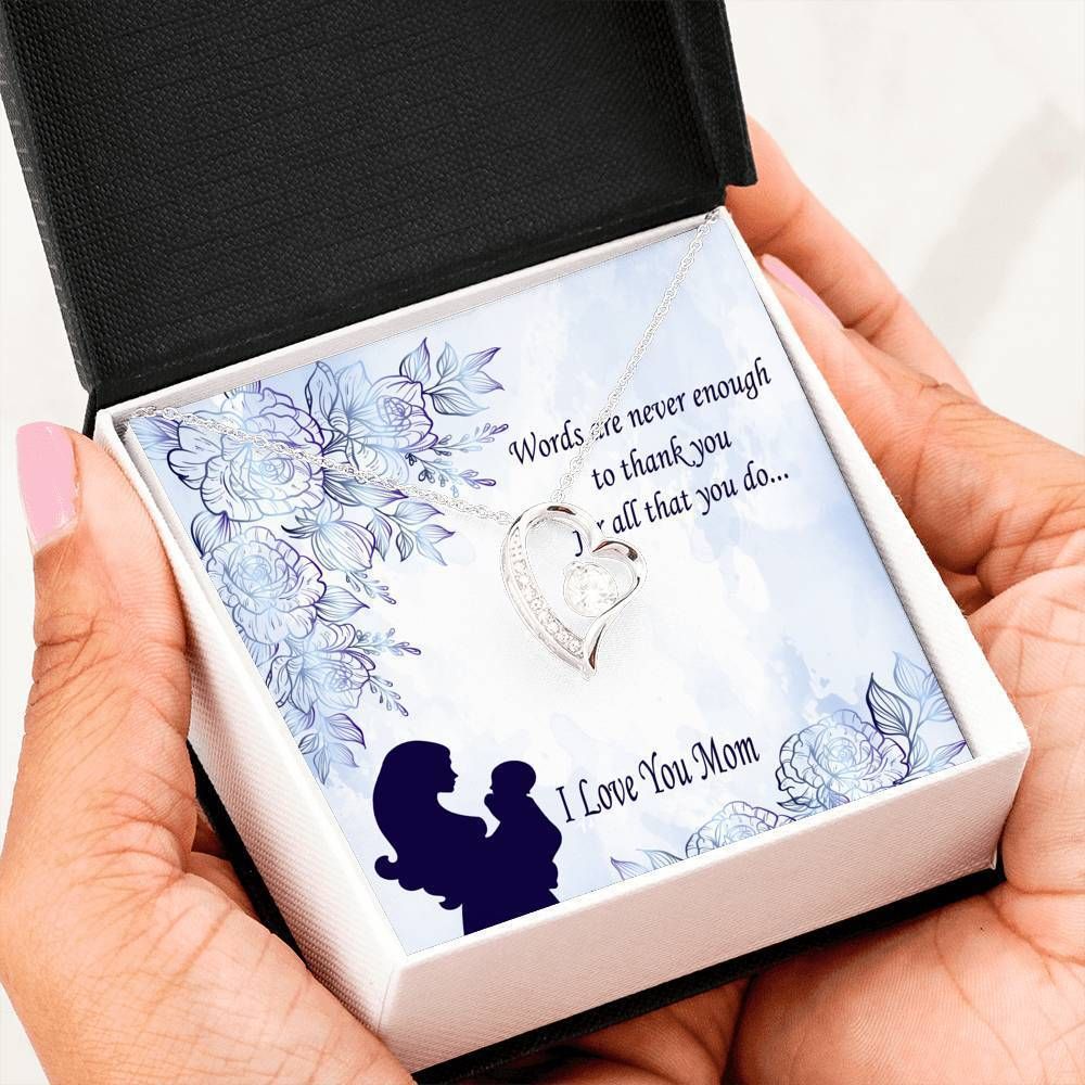 Thank You For All You Do Forever Love Necklace Gift For Mummy