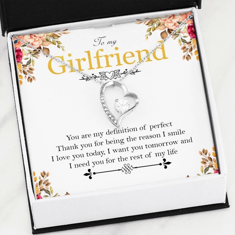 You're My Definition Of Perfect Forever Love Necklace For Girlfriend