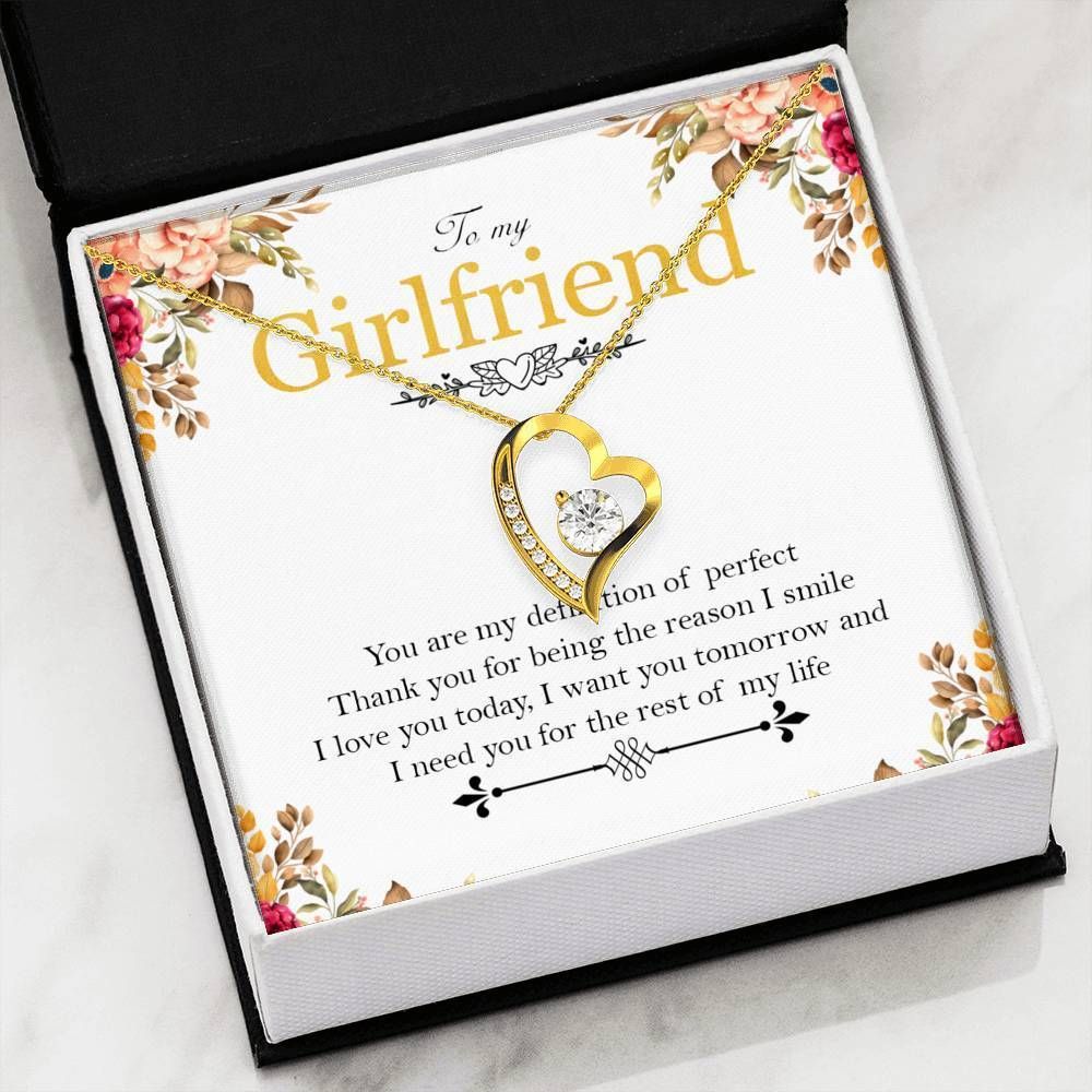 You're My Definition Of Perfect Forever Love Necklace For Girlfriend