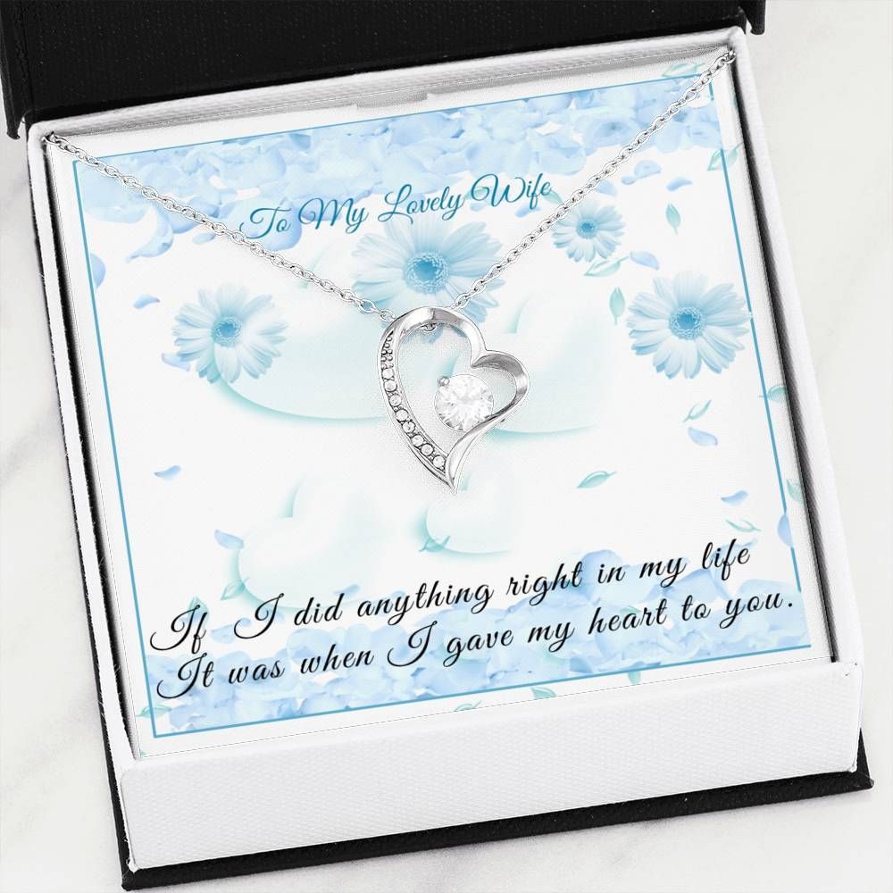 I Gave My Heart To You Forever Love Necklace For Wife