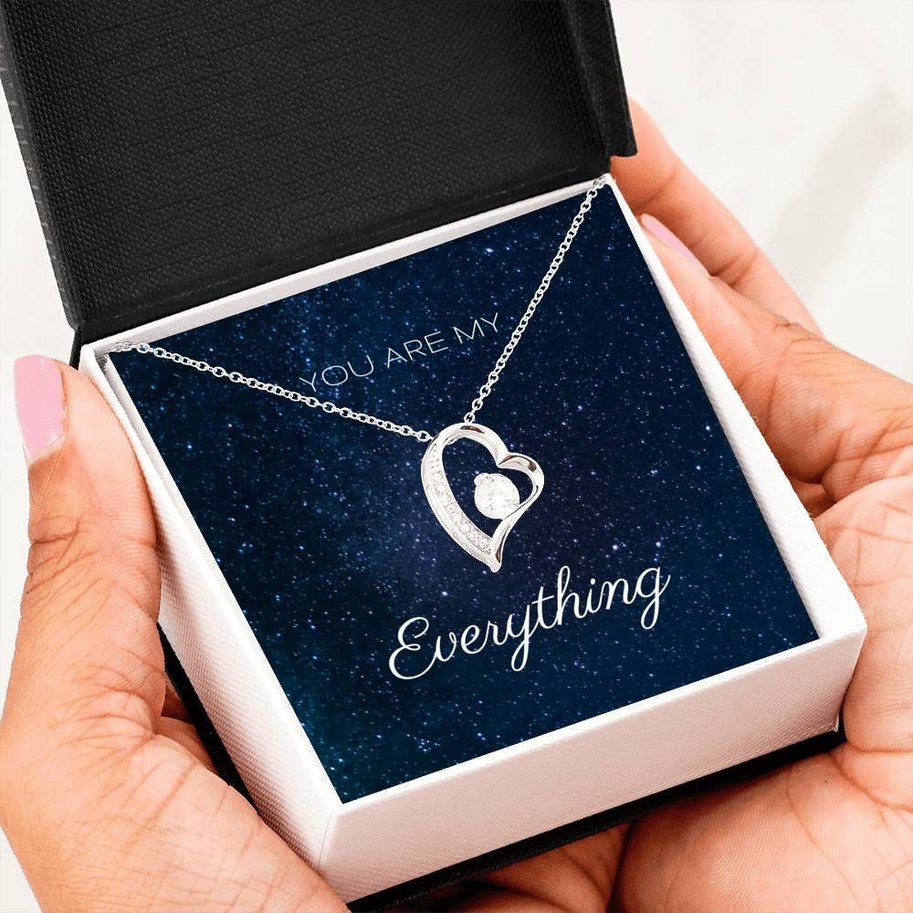 Forever Love Necklace Gift For Her You Are My Everything Night Sky