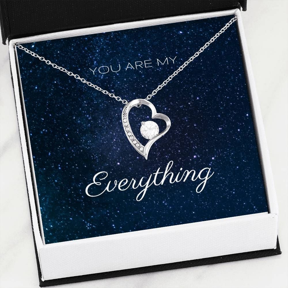 Forever Love Necklace Gift For Her You Are My Everything Night Sky