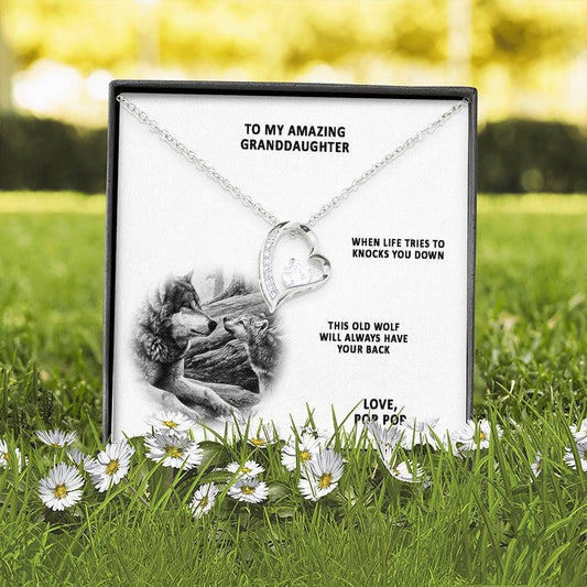 This Old Lion Will Always Have Your Back Forever Love Necklace For Granddaughter