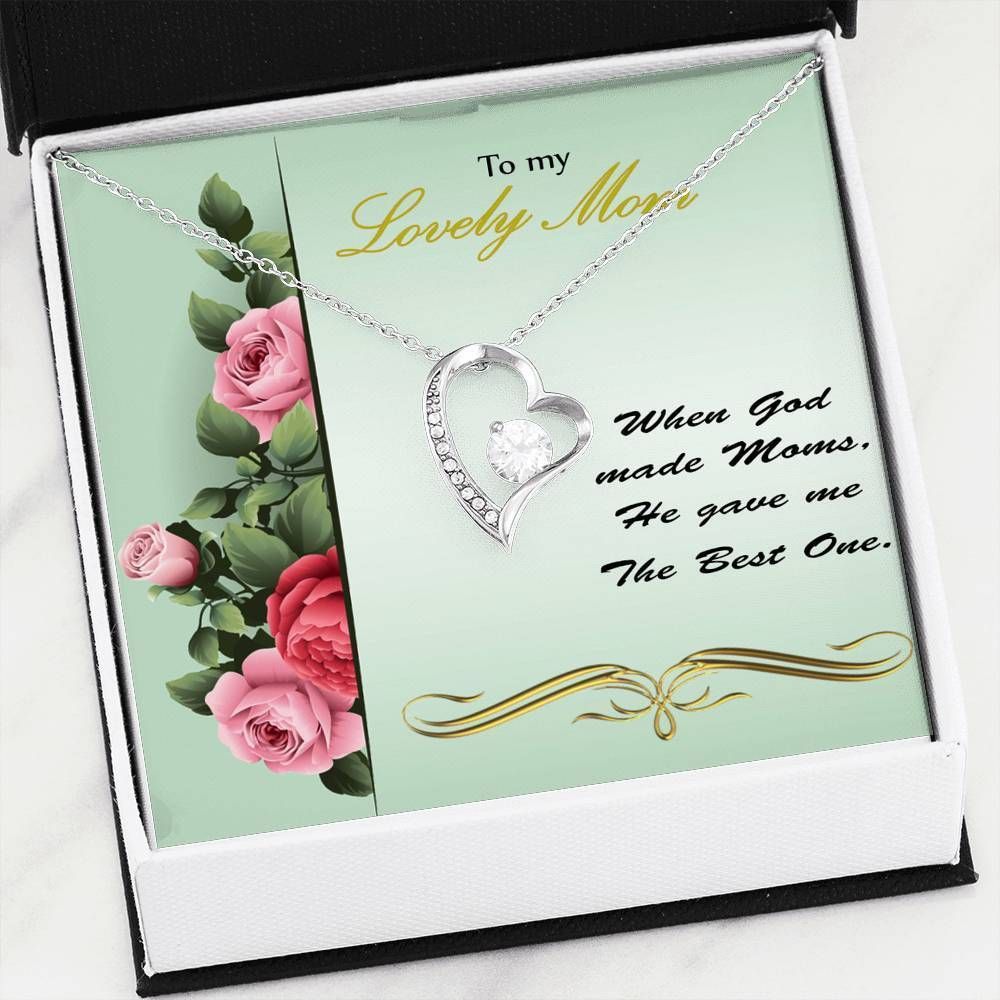 When God Made Moms Forever Love Necklace Gift For Women