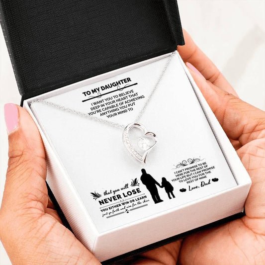 You Will Never Lose Forever Love Necklace For Daughter