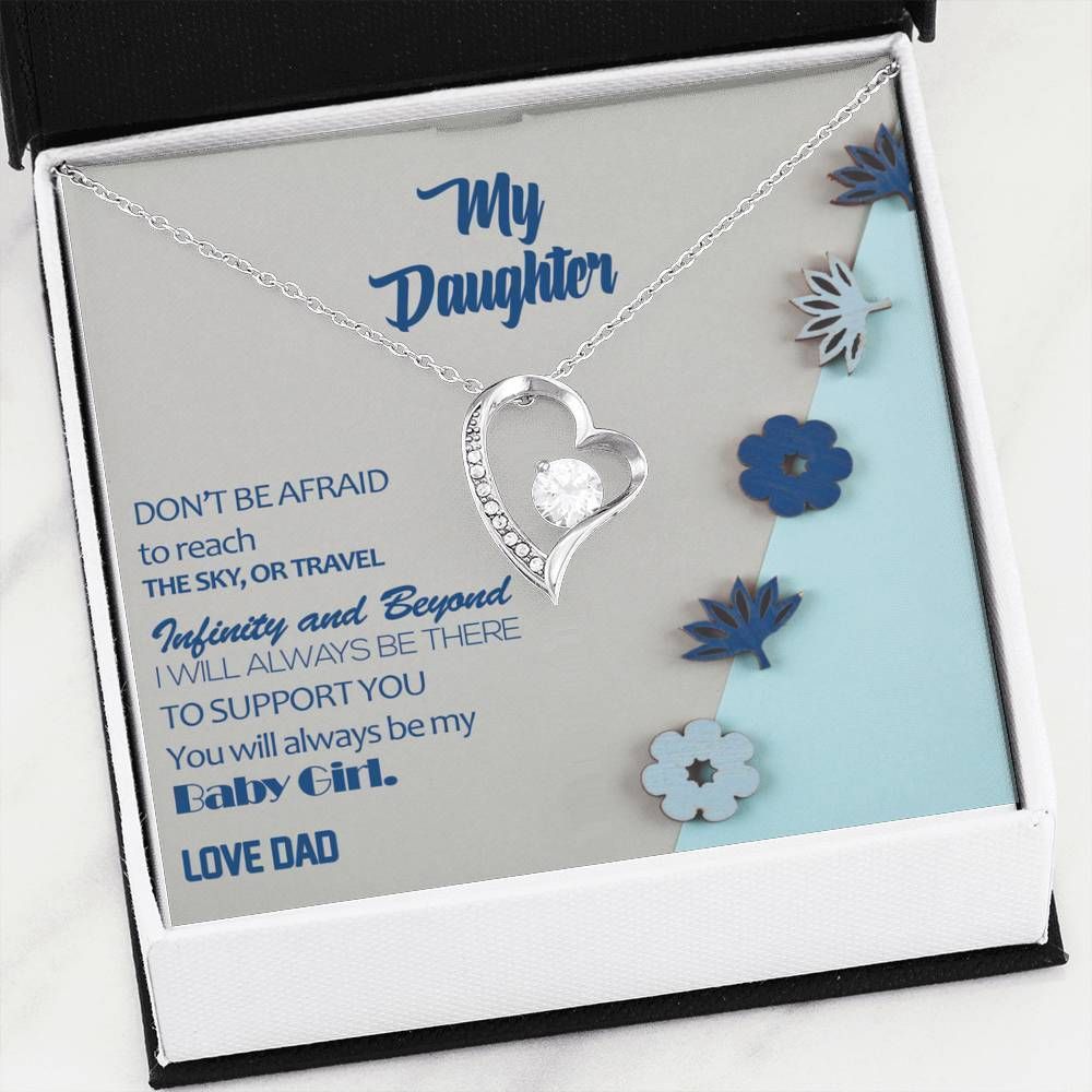 You'll Always Be My Baby Girl Forever Love Necklace For Daughter