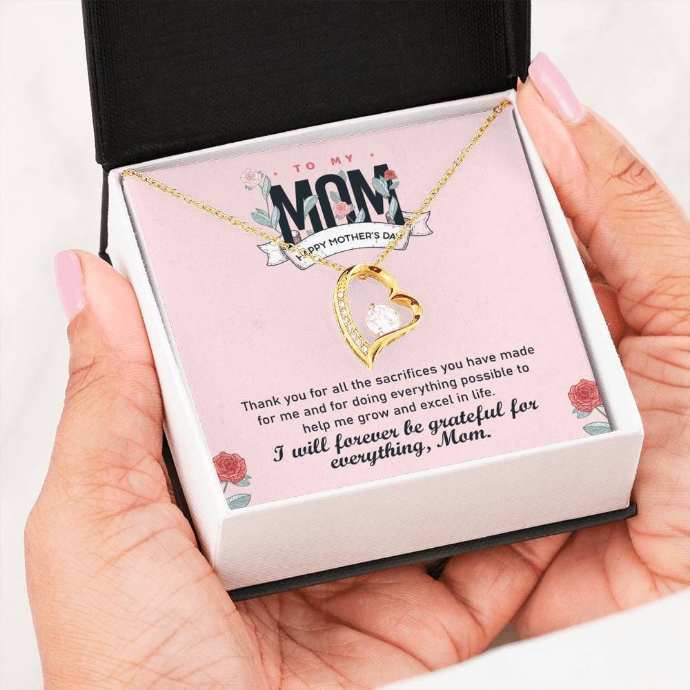 I'll Forever Be Grateful For Everything Forever Love Necklace For Mom