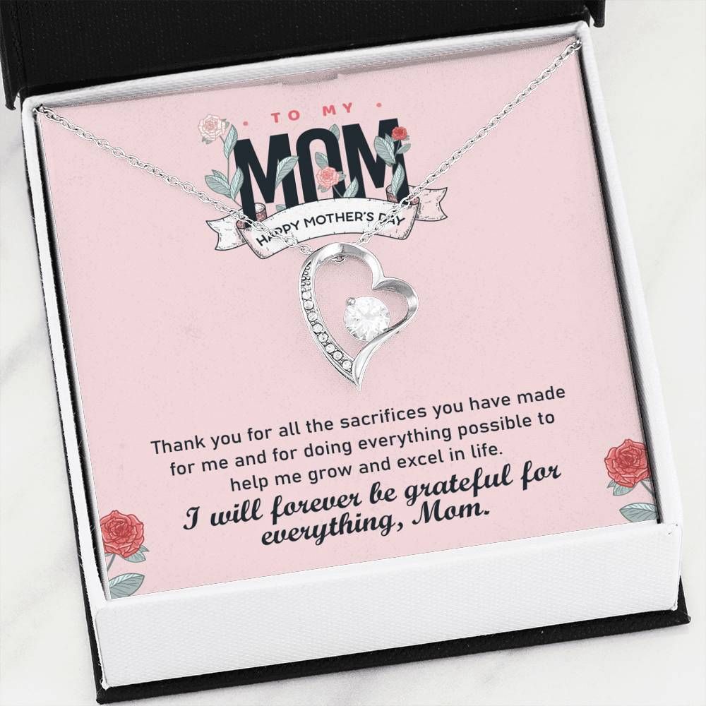 I'll Forever Be Grateful For Everything Forever Love Necklace For Mom