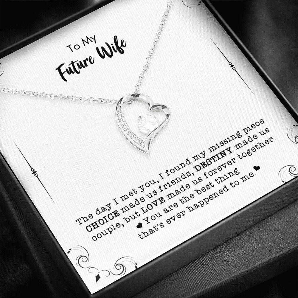 Destiny Made Us Couple Forever Love Necklace Gift For Wife Future Wife