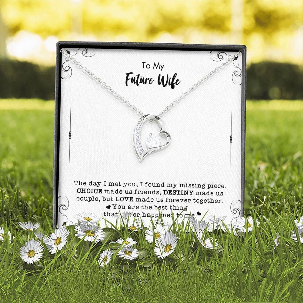 Destiny Made Us Couple Forever Love Necklace Gift For Wife Future Wife