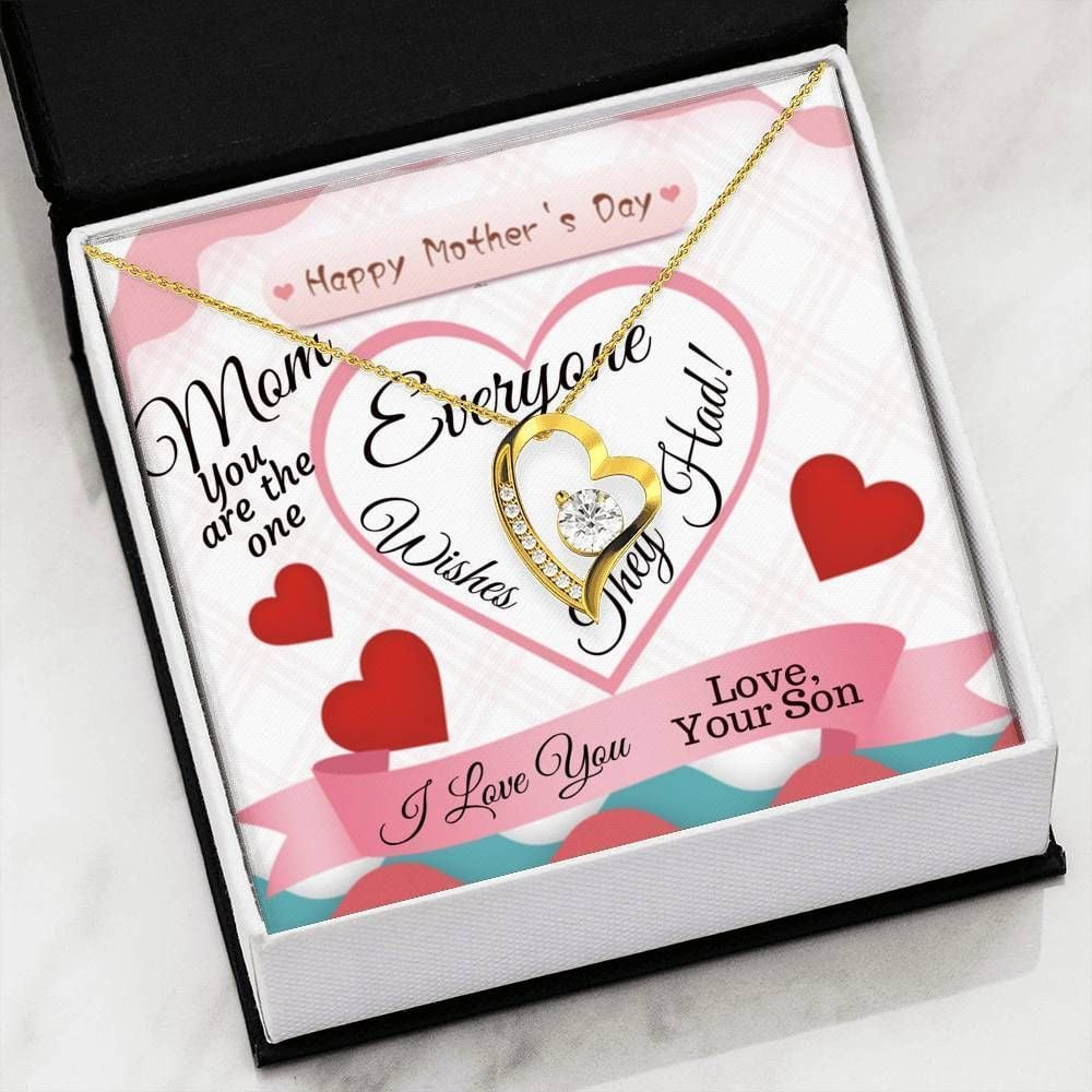 Mom You Are The One Forever Love Necklace Gift For Women