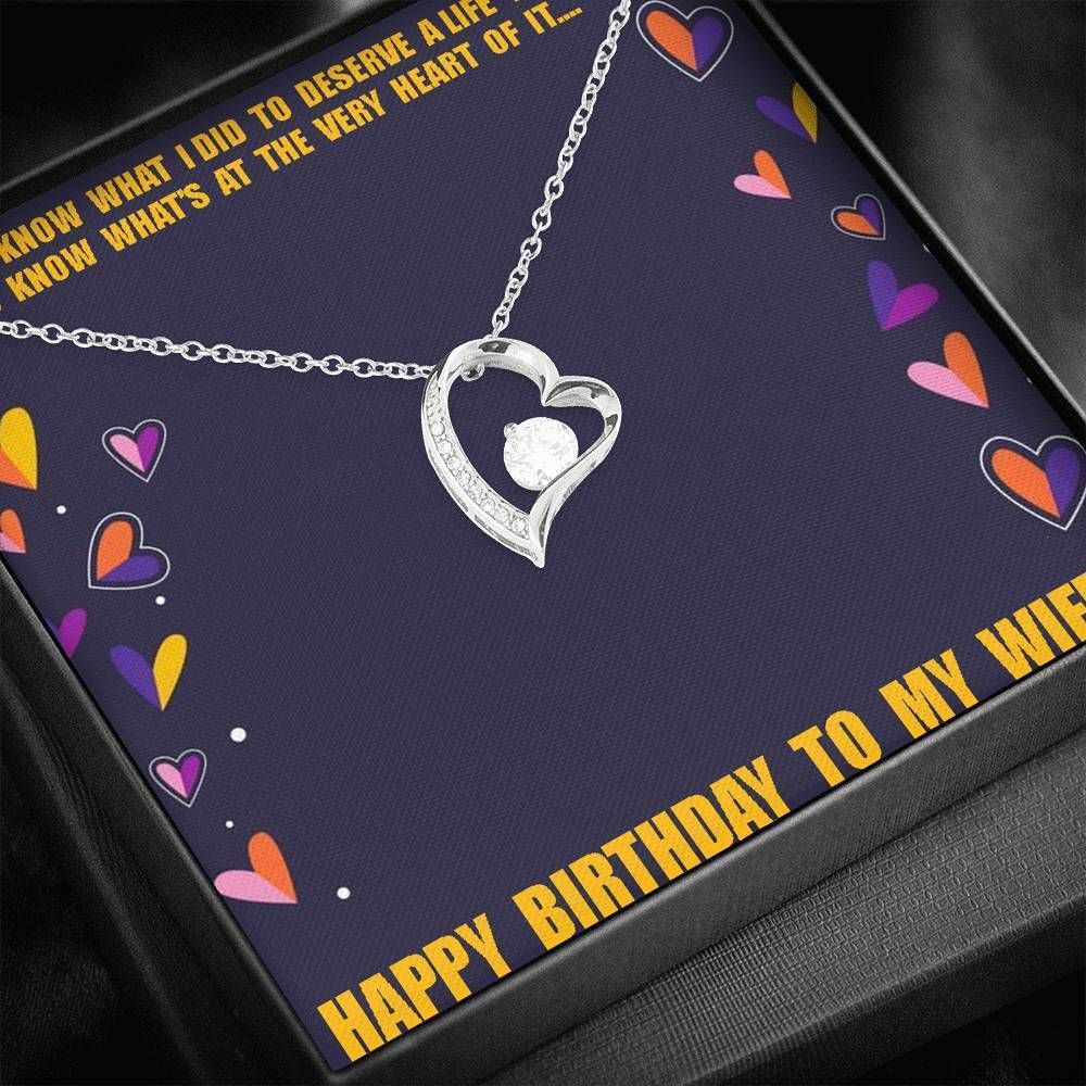 I Deserve You From My Heart Forever Love Necklace Gift For Women