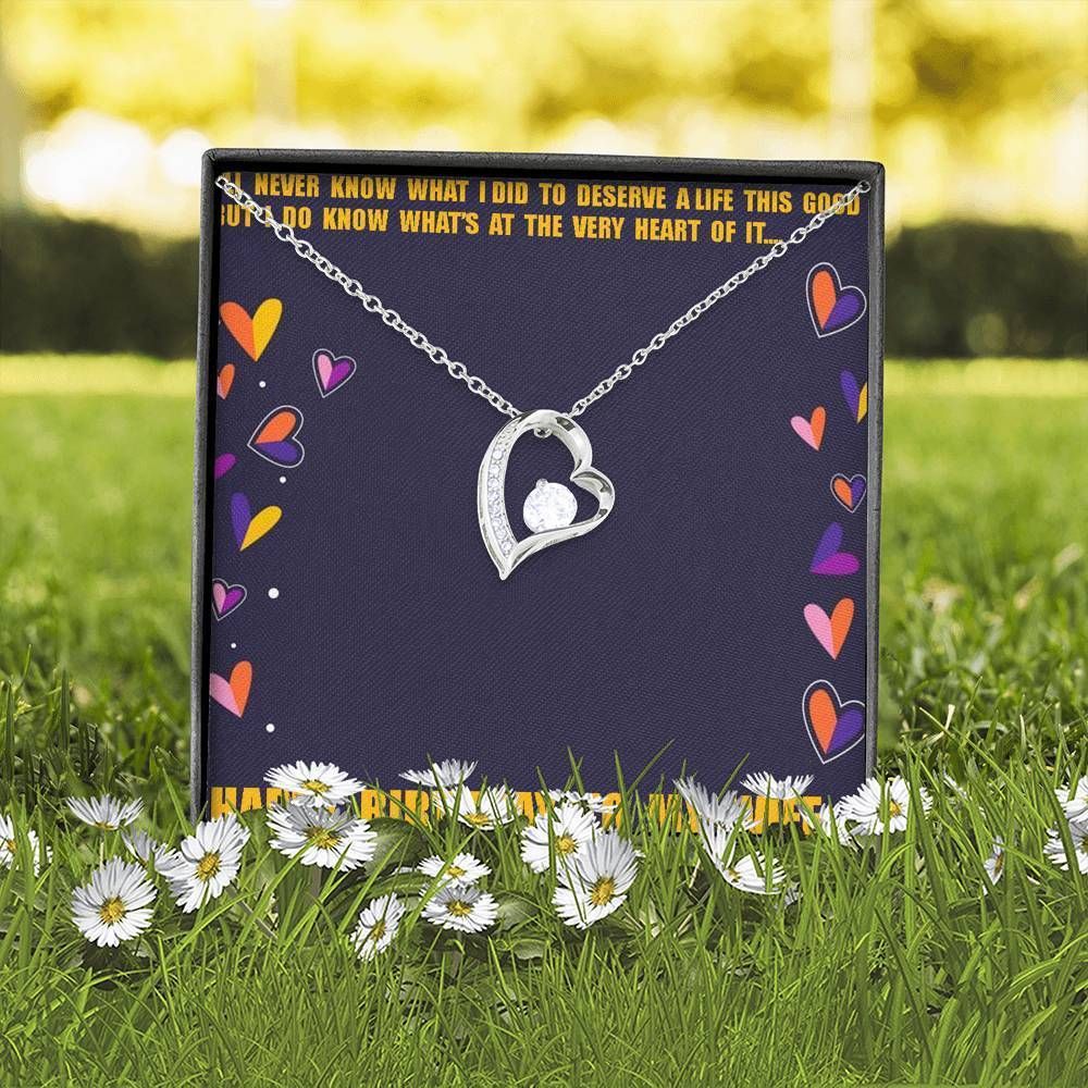 I Deserve You From My Heart Forever Love Necklace Gift For Women