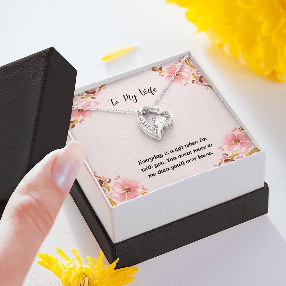 You Mean More To Me Forever Love Necklace For Wife