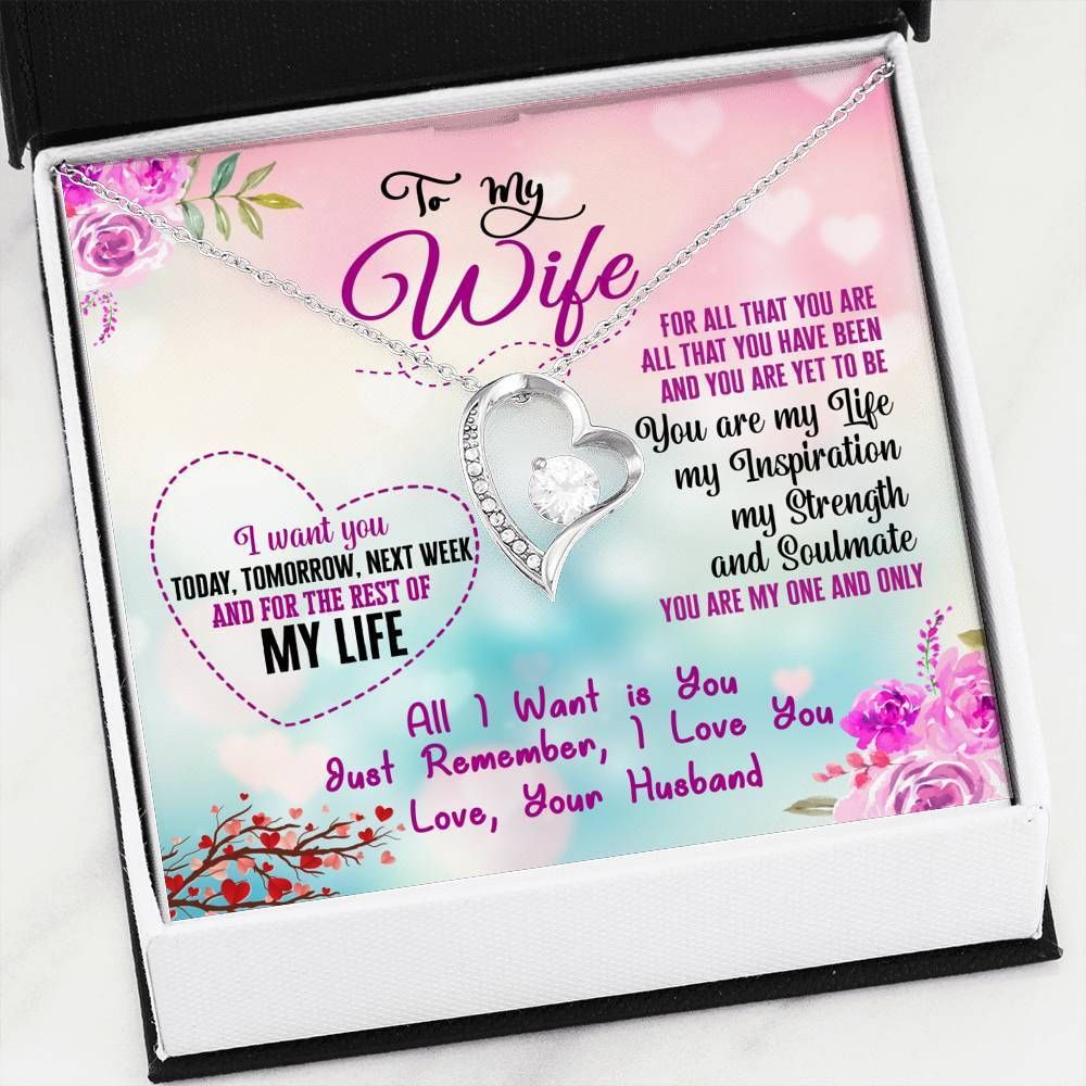 You Are My One And Only Forever Love Necklace For Wife