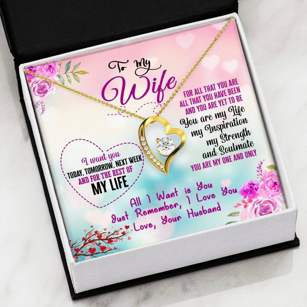 You Are My One And Only Forever Love Necklace For Wife