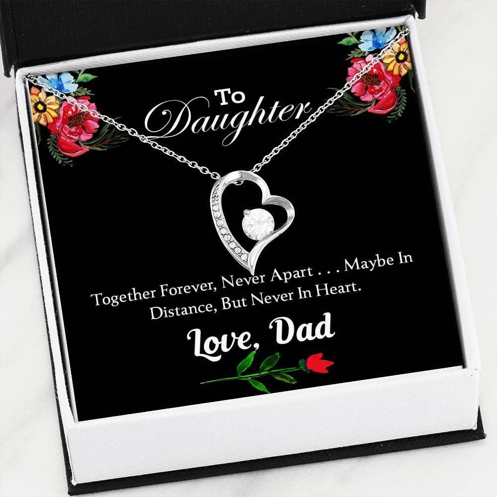 Together Forever Black Forever Love Necklace Gift For Daughter