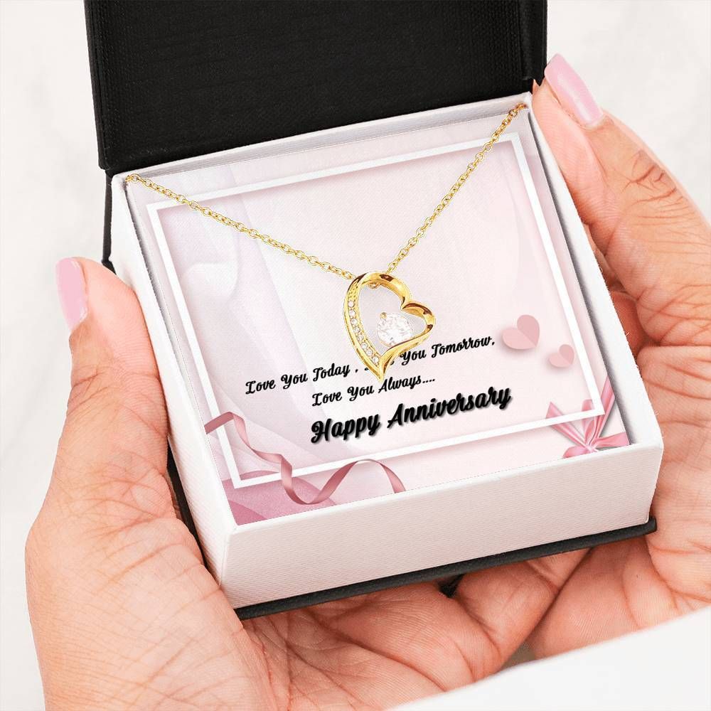 Love You Always Anniversary Gift For Wife Forever Love Necklace