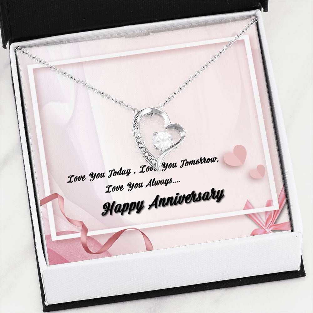 Love You Always Anniversary Gift For Wife Forever Love Necklace