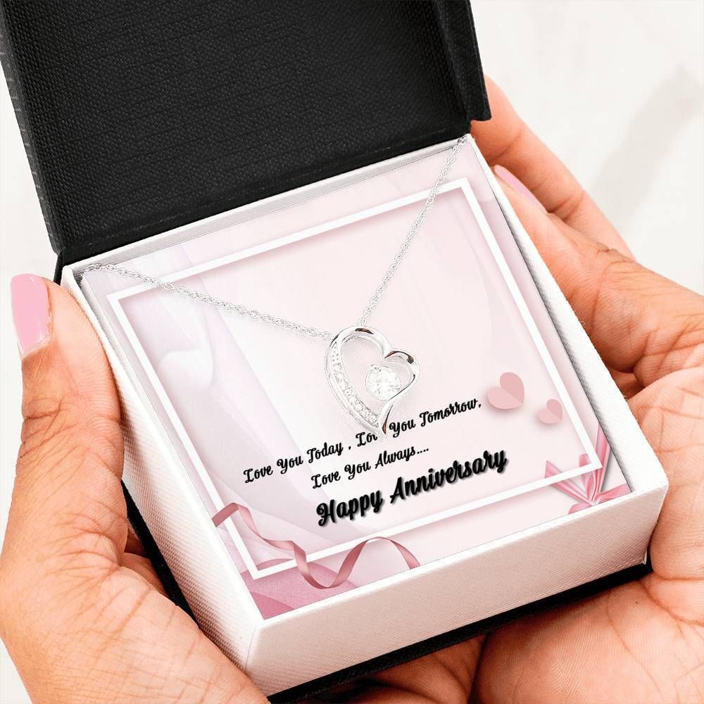 Love You Always Anniversary Gift For Wife Forever Love Necklace