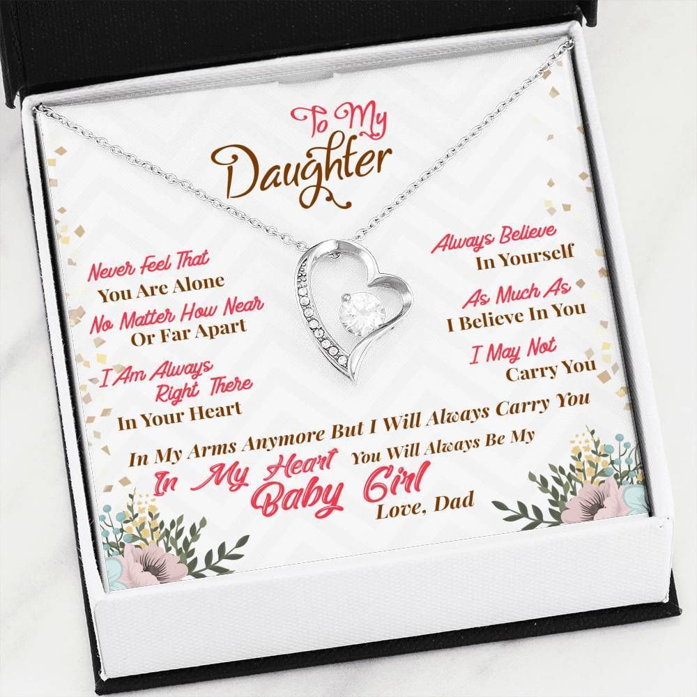 Never Feel That You're Alone Forever Love Necklace For Daughter