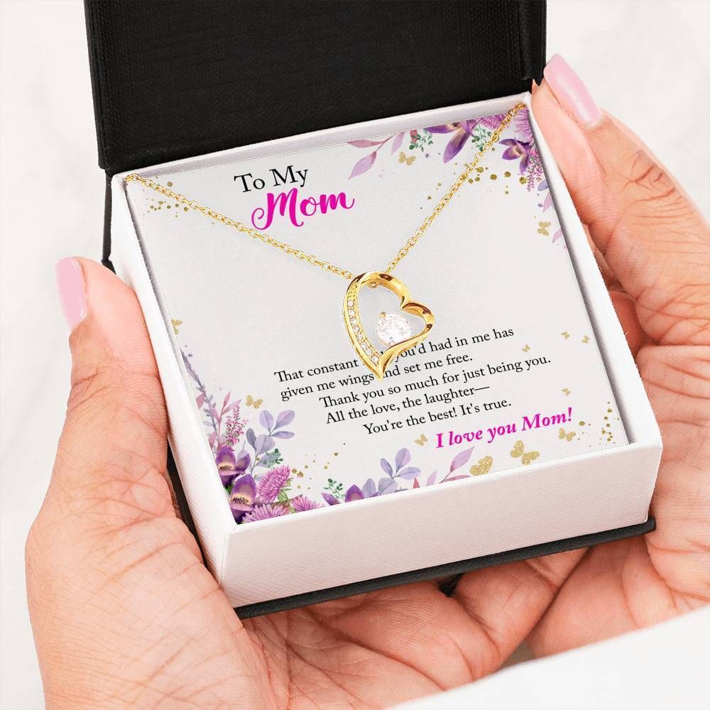 I Love You Mom Forever Love Necklace For Mom