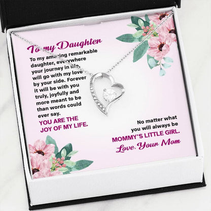 Always Be Mommy's Little Girl Forever Love Necklace For Daughter