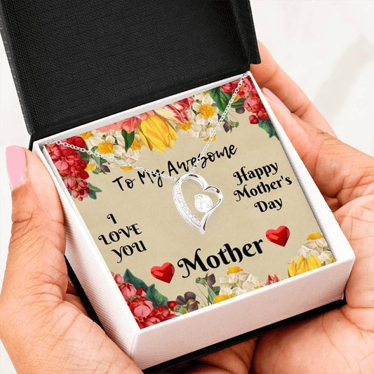 I Love You Mother's Day For Mom Forever Love Necklace