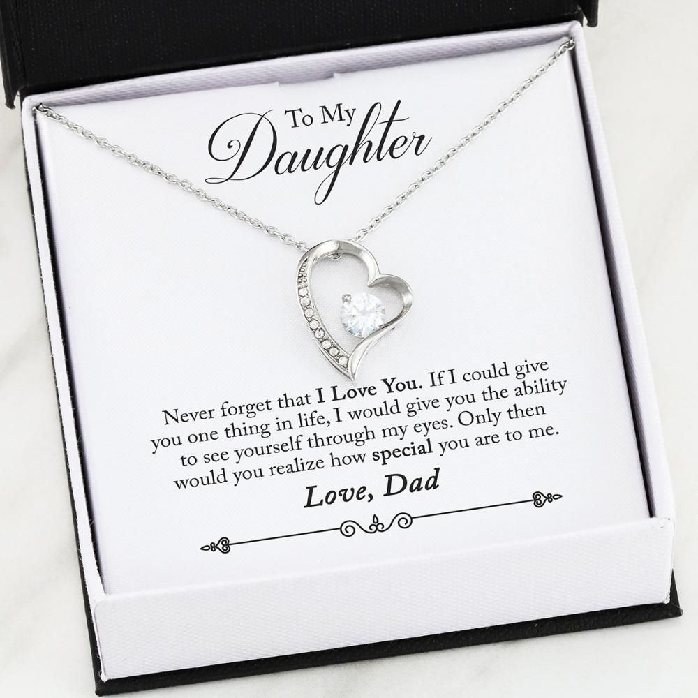 You Are Special To Me Forever Love Necklace Dad Gift For Daughter