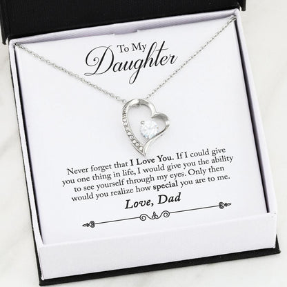 You Are Special To Me Forever Love Necklace Dad Gift For Daughter