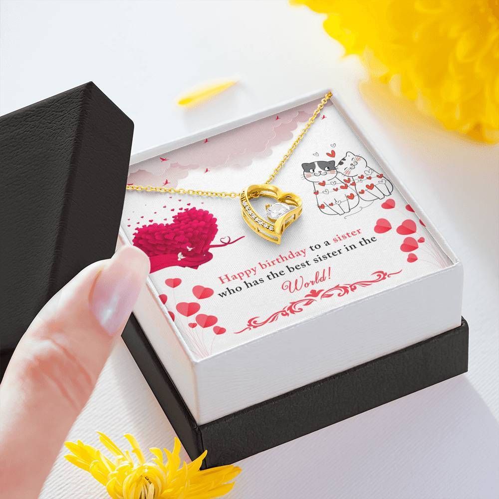 Happy Birthday To A Sister Forever Love Necklace For Sister