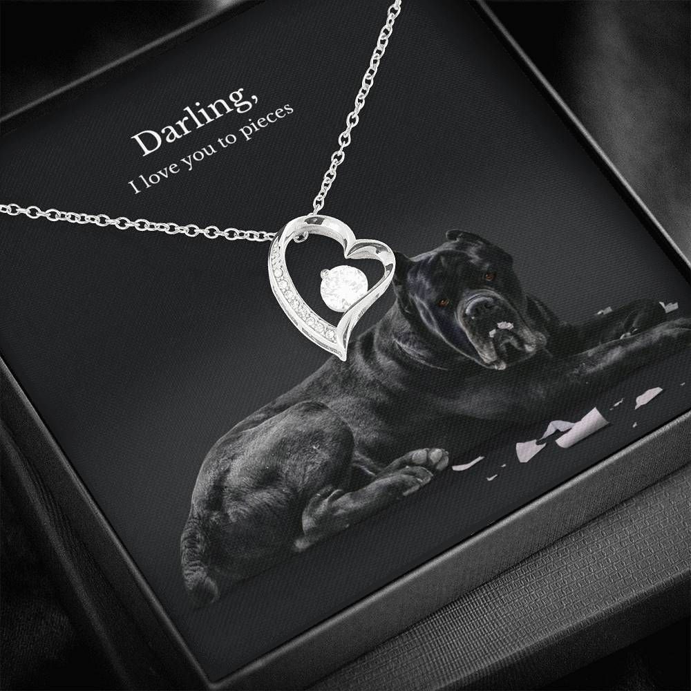 I Love You To Pieces Forever Love Necklace For Dog Lovers