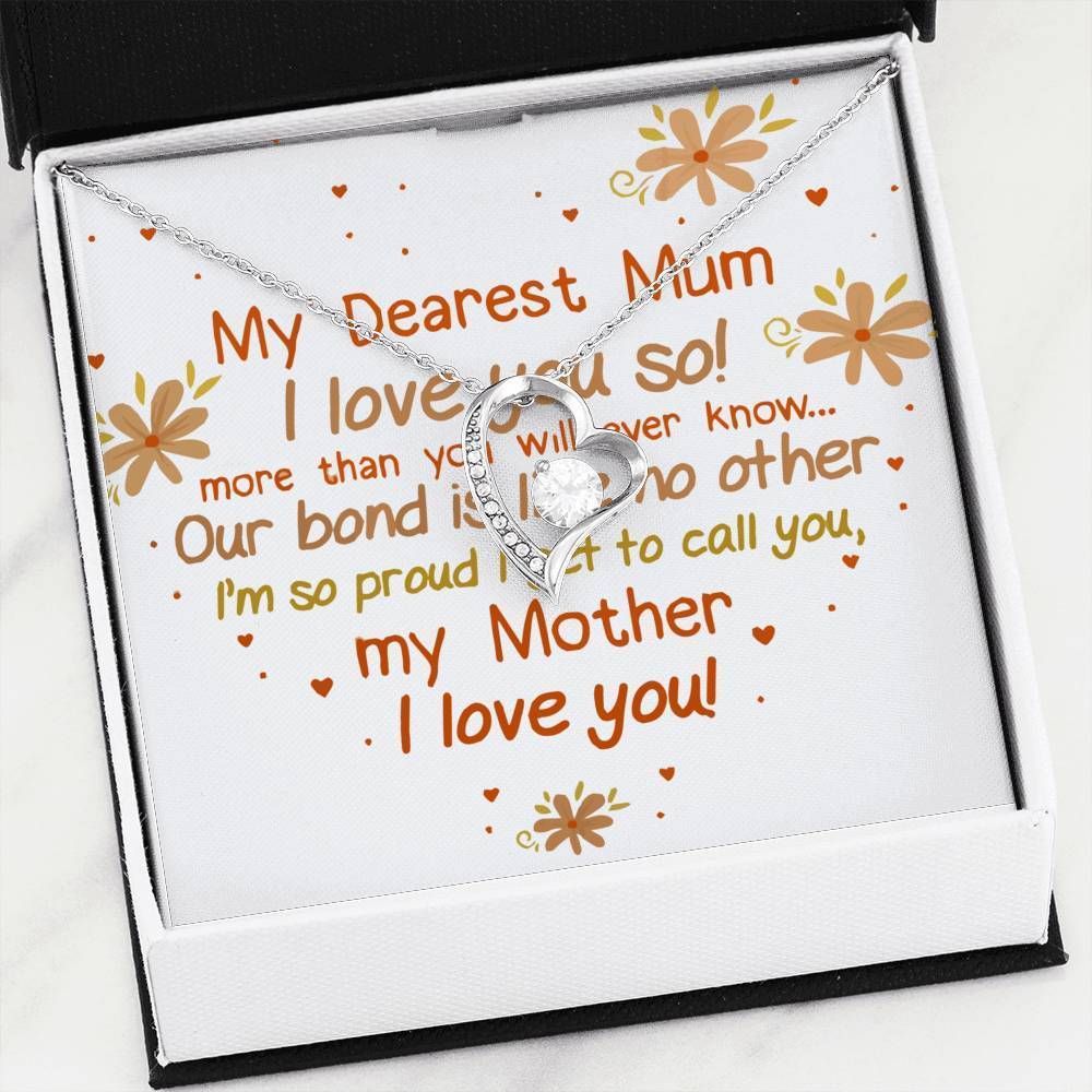 Love You More Than You Know Forever Love Necklace Gift For Mom Mama