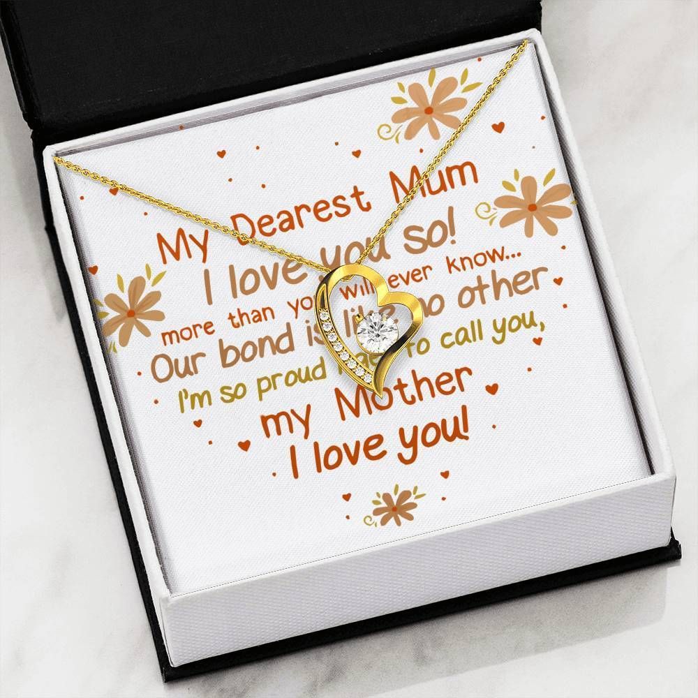 Love You More Than You Know Forever Love Necklace Gift For Mom Mama