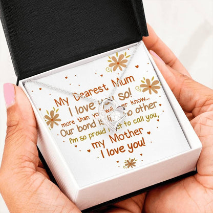 Love You More Than You Know Forever Love Necklace Gift For Mom Mama