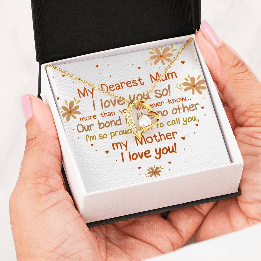 Love You More Than You Know Forever Love Necklace Gift For Mom Mama