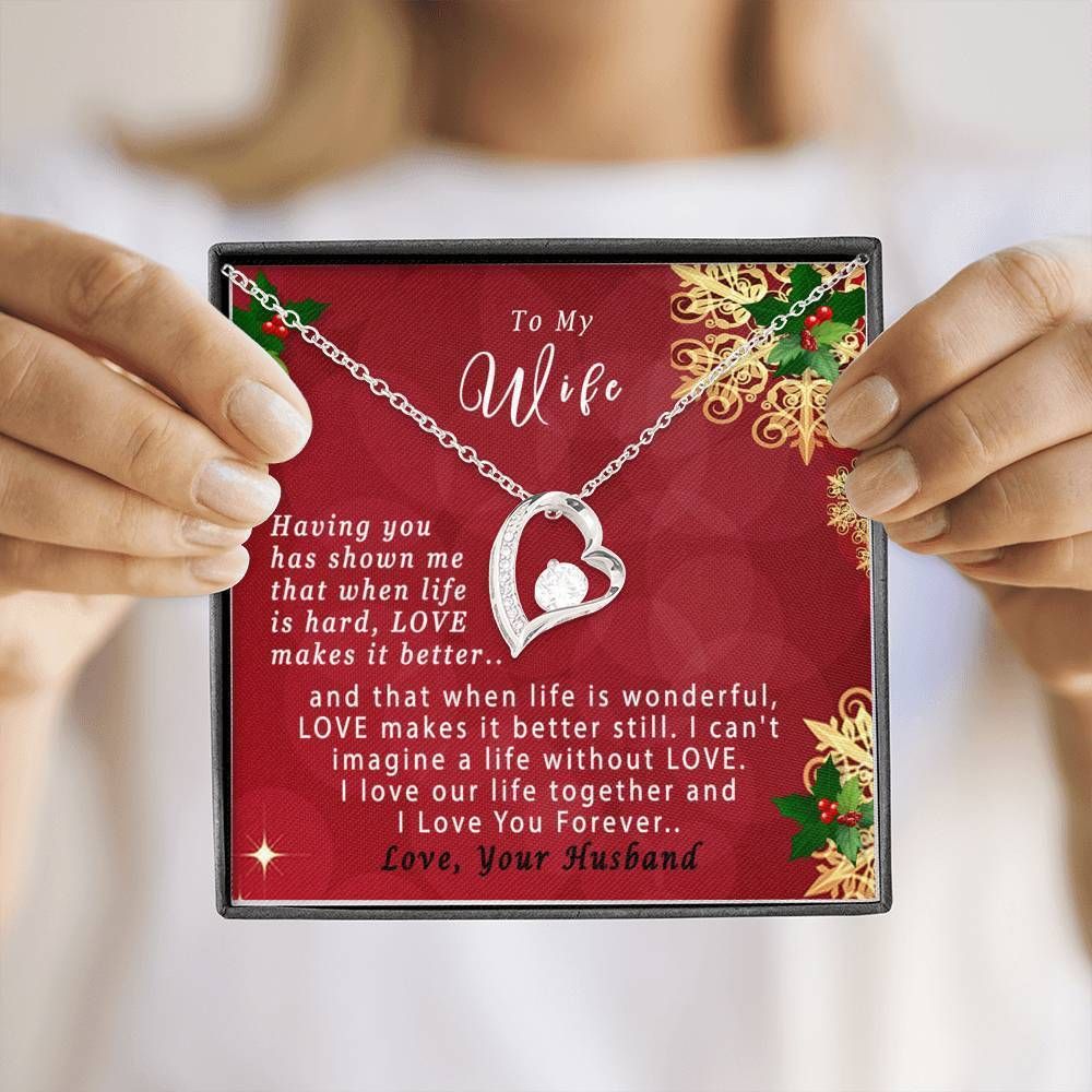 I Love Our Life Forever Forever Love Necklace For Wife