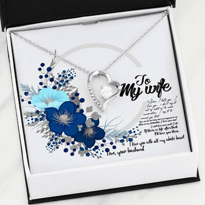 Love You With All My Whole Heart Forever Love Necklace For Wife