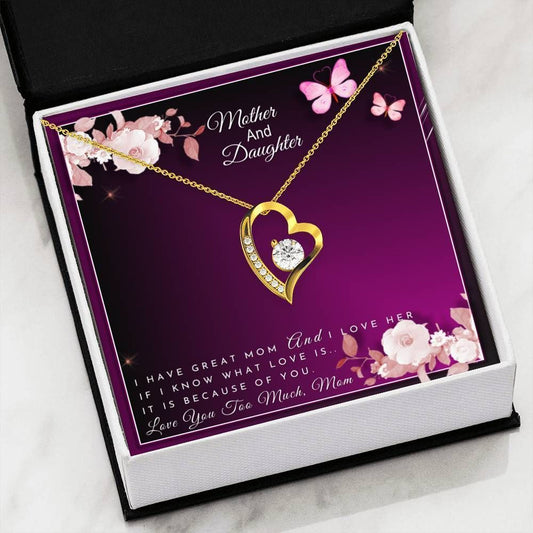 I Have A Great Mom Forever Love Necklace For Mom