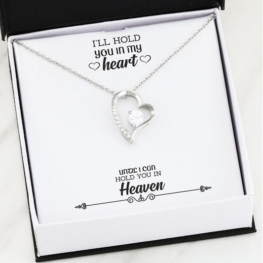 I'll Hold You In My Heart Forever Love Necklace For Angel Mom