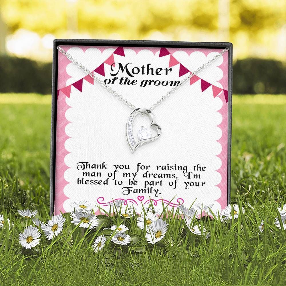 Blessed To Be Part Of Your Family Forever Love Necklace For Mother Of The Groom