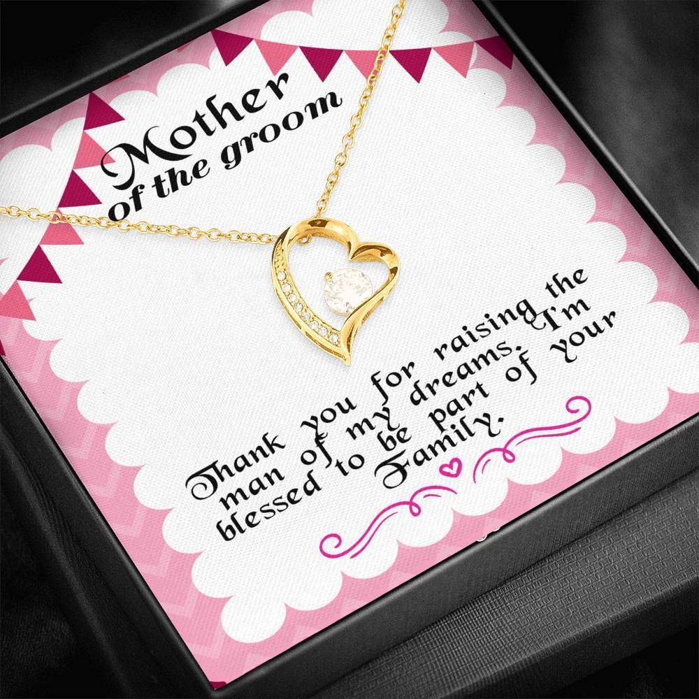 Blessed To Be Part Of Your Family Forever Love Necklace For Mother Of The Groom